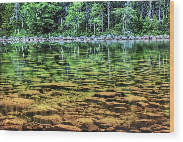 Acadia National Park Wood Print featuring the photograph Jordan Pond 2656 by Greg Hartford