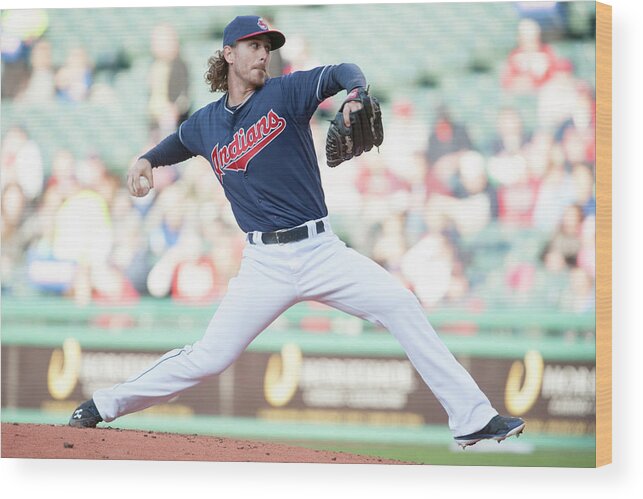 Second Inning Wood Print featuring the photograph Josh Tomlin by Jason Miller