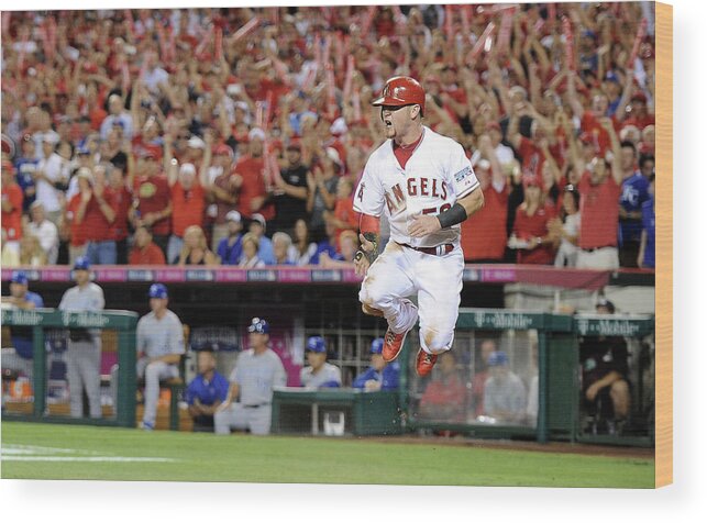 Game Two Wood Print featuring the photograph Kole Calhoun by Harry How