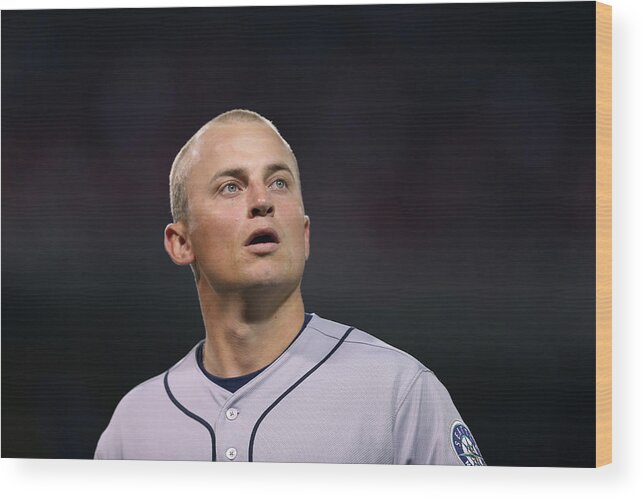 American League Baseball Wood Print featuring the photograph Kyle Seager by Jeff Gross