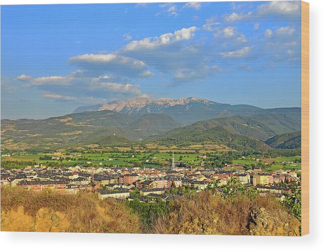 La Seu D'urgell Wood Print featuring the photograph La Seu d'Urgell by Monika Salvan