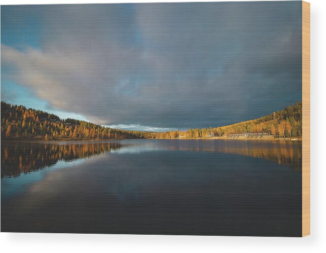 Relax Wood Print featuring the photograph Lake Syvajarvi, in Hyrynsalmi, Finland by Vaclav Sonnek