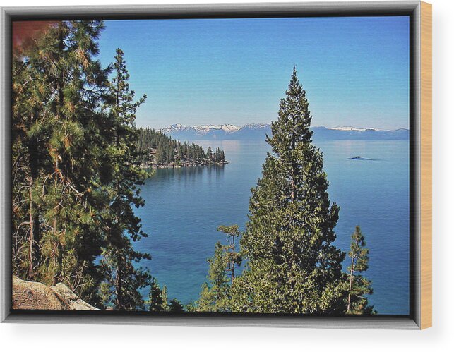Lake Wood Print featuring the photograph Lake Tahoe by Richard Risely