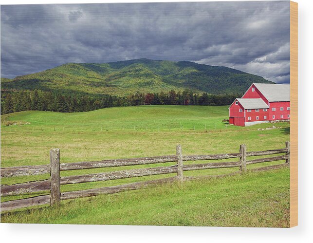 Pioneer Farm Wood Print featuring the photograph Late Summer At Pioneer Farm - Columbia, New Hampshire by John Rowe