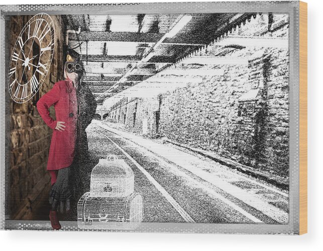 Steampunk Wood Print featuring the photograph Life is a Journey by Jean Gill