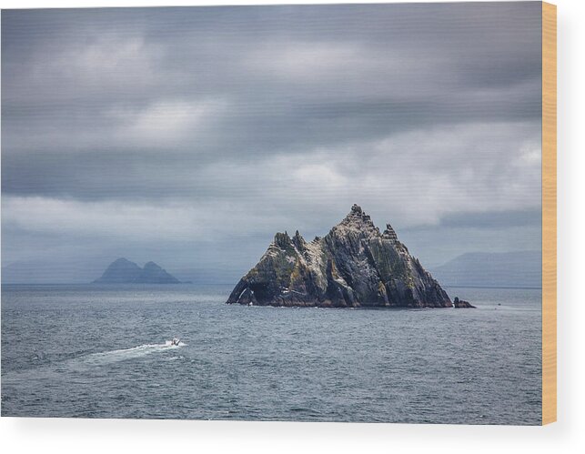 Ireland Wood Print featuring the photograph Light on Skellig Beag by Sublime Ireland