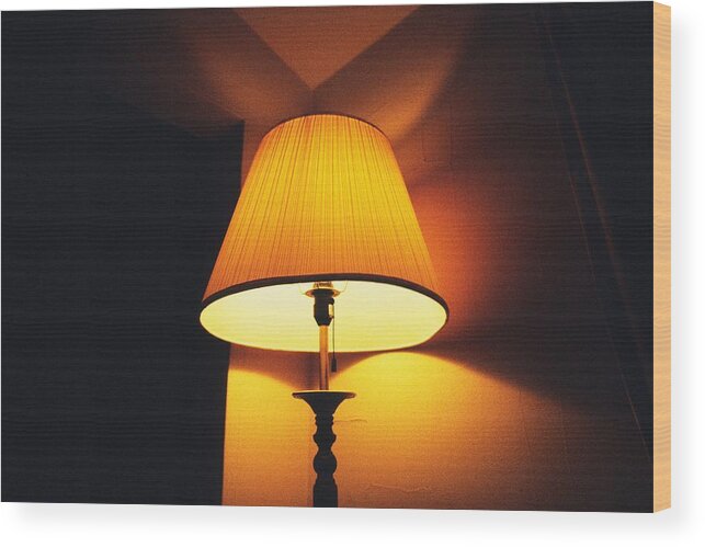 Viewpoint Wood Print featuring the photograph Light Stand in Hotel Room, Low Angle View by Daj