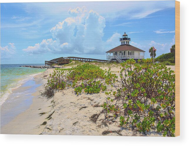 Boca Grande Wood Print featuring the photograph Lighthouse by Alison Belsan Horton