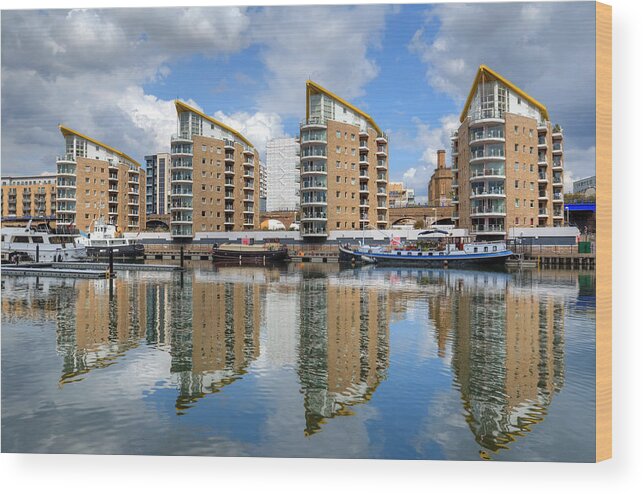 Tower Hamlets Wood Print featuring the photograph Limehouse, London by Susan Walker