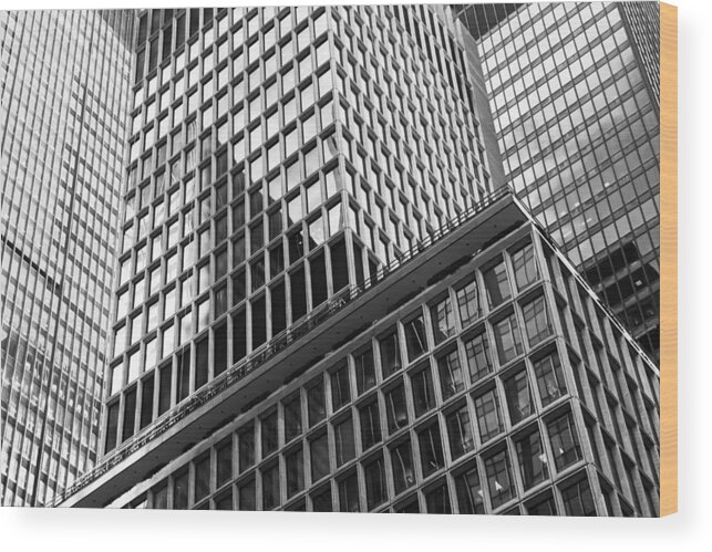Architecture Wood Print featuring the photograph Lines and Angles by Moira Law