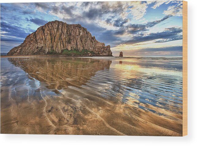 Morro Bay Wood Print featuring the photograph Liquid Gold by Beth Sargent