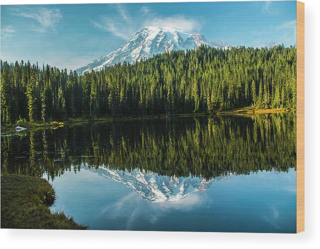 Mount Rainier National Park Wood Print featuring the photograph Living Up to Its Name by Doug Scrima
