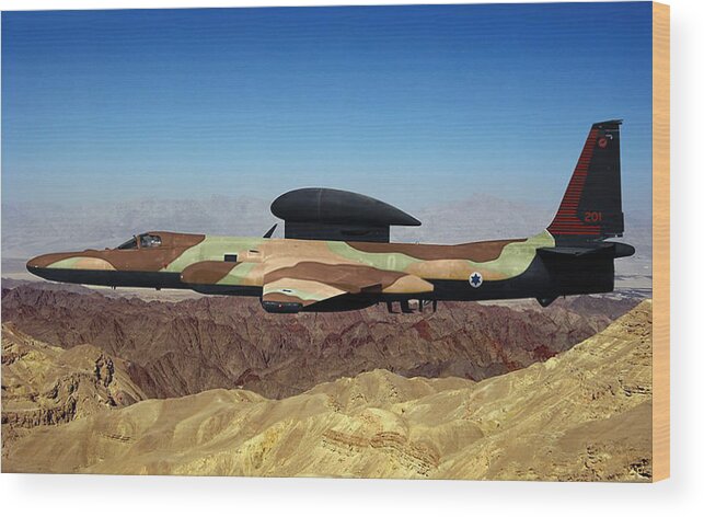 Lockheed Wood Print featuring the digital art Lockheed U-2I Mehrahghel by Custom Aviation Art
