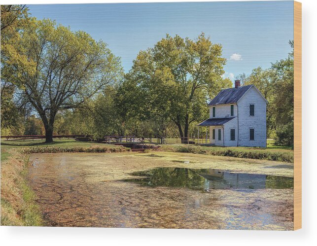 C&o Canal Wood Print featuring the photograph Lockhouse 70 - C and O Canal by Susan Rissi Tregoning