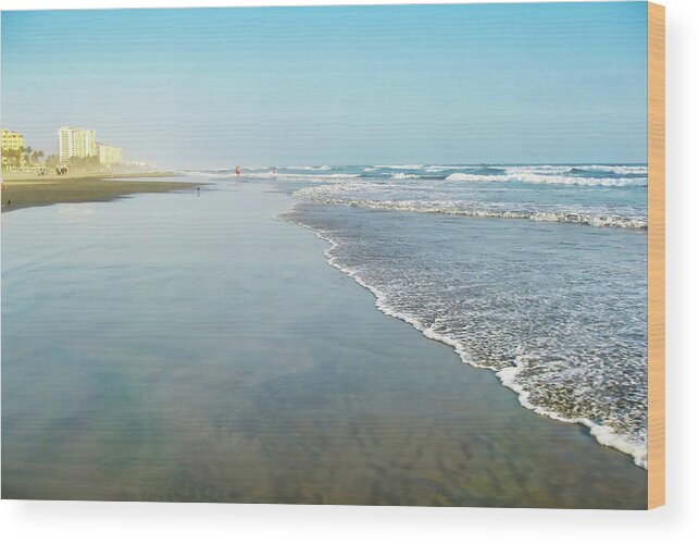 Low Tide Wood Print featuring the photograph Low Tide in Acapulco by Tatiana Travelways