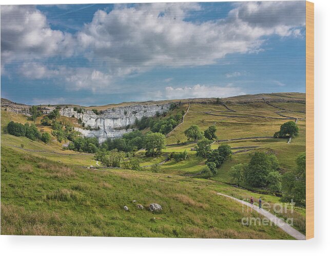Uk Wood Print featuring the photograph Malham Cove, Yorkshire Dales by Tom Holmes Photography