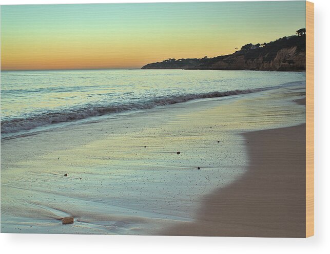 Beach Wood Print featuring the photograph Maria Luisa Beach in Albufeira by Angelo DeVal