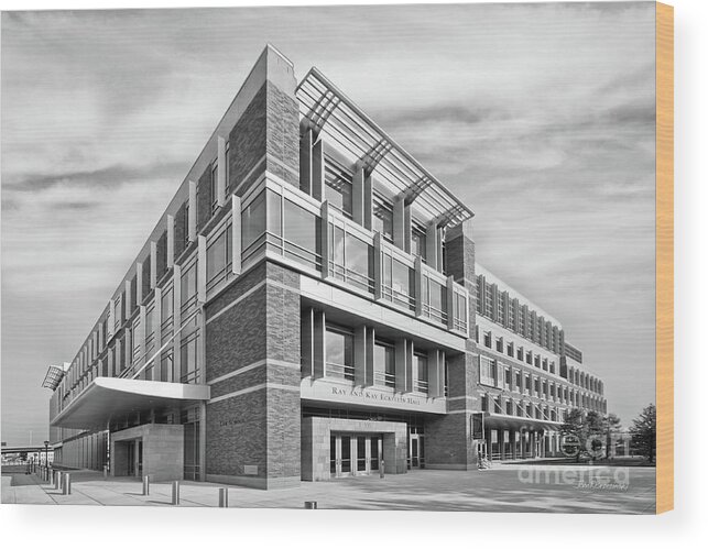 Marquette University Wood Print featuring the photograph Marquette University Eckstein Hall by University Icons