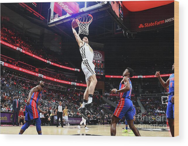 Miles Plumlee Wood Print featuring the photograph Mason Plumlee and Miles Plumlee by Scott Cunningham