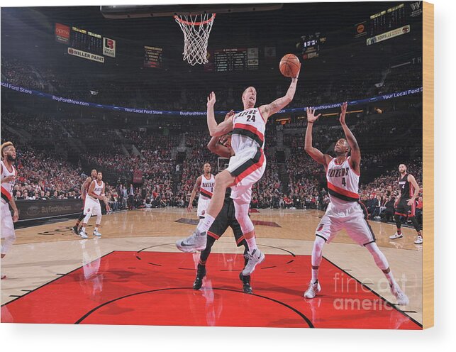 Mason Plumlee Wood Print featuring the photograph Mason Plumlee by Sam Forencich