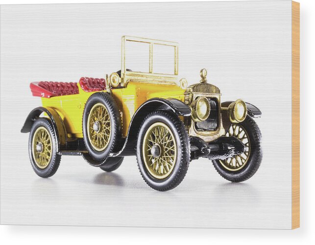 Daimler Type A12 Wood Print featuring the photograph Matchbox Models of Yesteryear Y-13 Daimler Type A12 1911 by Viktor Wallon-Hars
