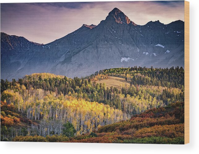 Colorado Wood Print featuring the photograph Mears Peak by Rick Berk