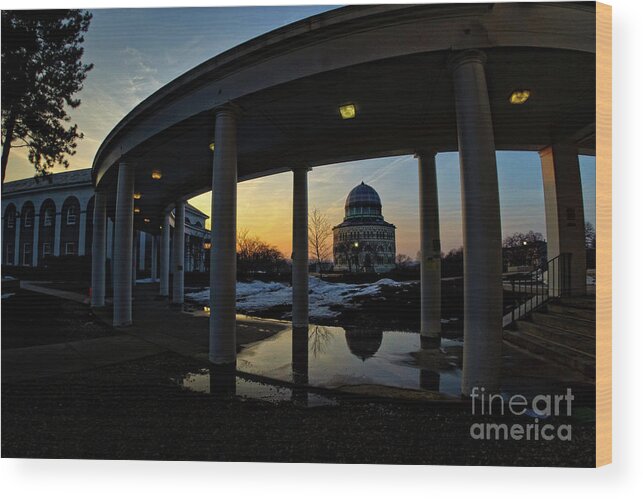 Capital District Wood Print featuring the photograph Memorial Reflections by Neil Shapiro