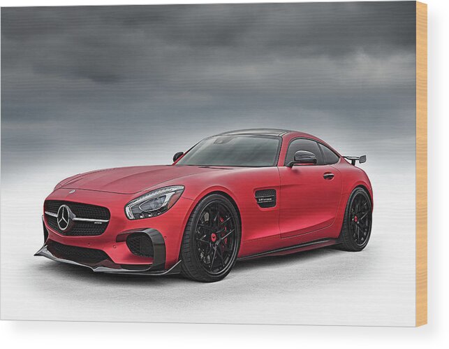 Mercedes-benz Wood Print featuring the digital art Mercedes-Benz AMG GT S Coupe by Douglas Pittman