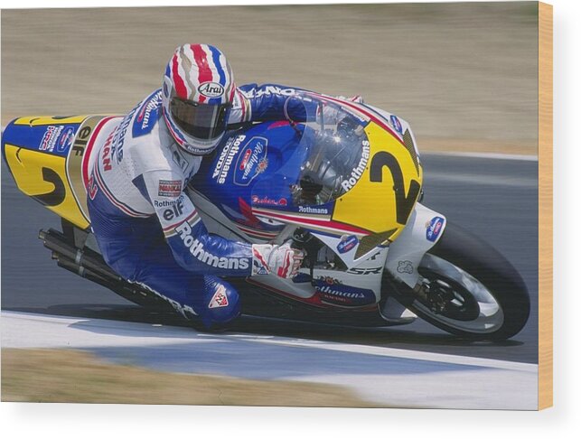 Motorcycle Racing Wood Print featuring the photograph Mick Doohan by Chris Cole