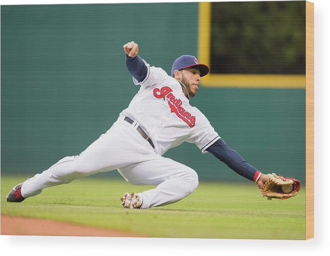 American League Baseball Wood Print featuring the photograph Mike Aviles by Jason Miller