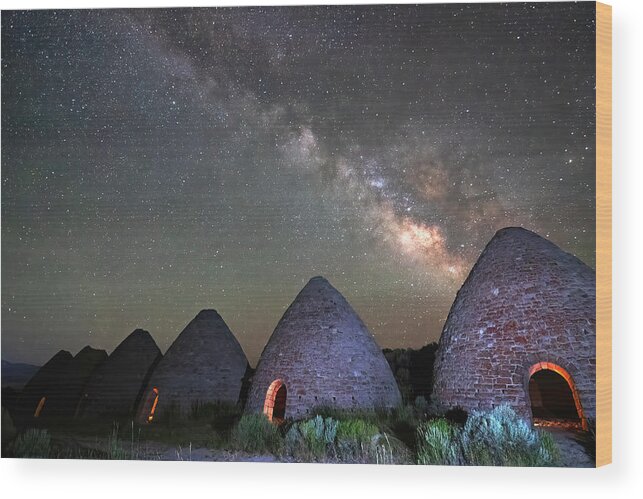 History Wood Print featuring the photograph Milky Way at Charcoal Ovens by Gretchen Baker