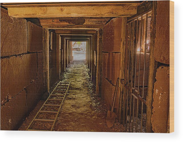  Wood Print featuring the photograph Mine Shaft by Al Judge