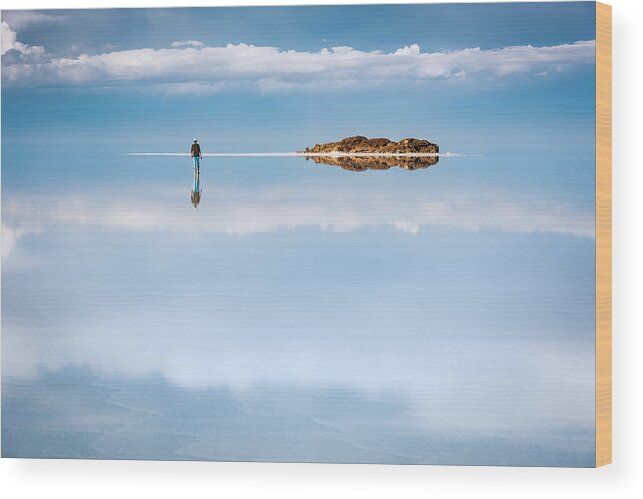 Sale De Uyuni Wood Print featuring the photograph Mirror by Peter Boehringer