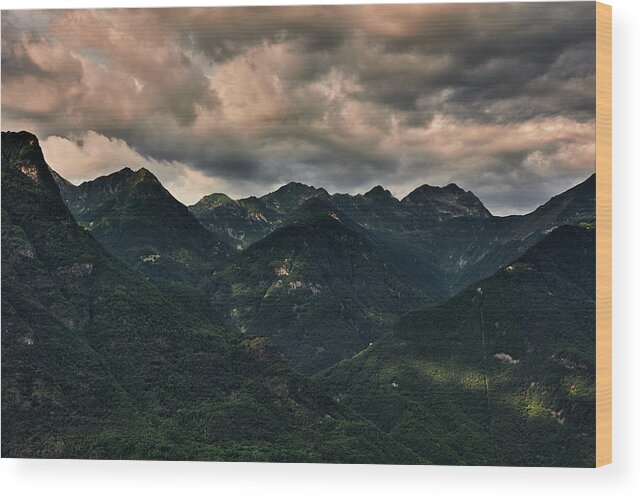 Mountain Wood Print featuring the photograph Monte Capezzone by Ioannis Konstas