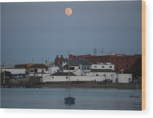  Wood Print featuring the photograph Moonlight Row by Louis Raphael