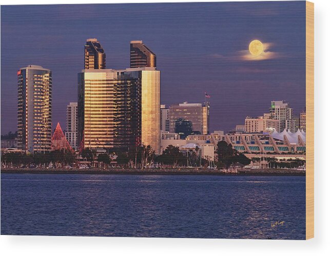 Full Moon Wood Print featuring the photograph Moonrise of the Decade by Dan McGeorge