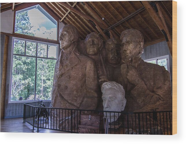  Wood Print featuring the photograph Mount Rushmore IMG 6404 by Jana Rosenkranz