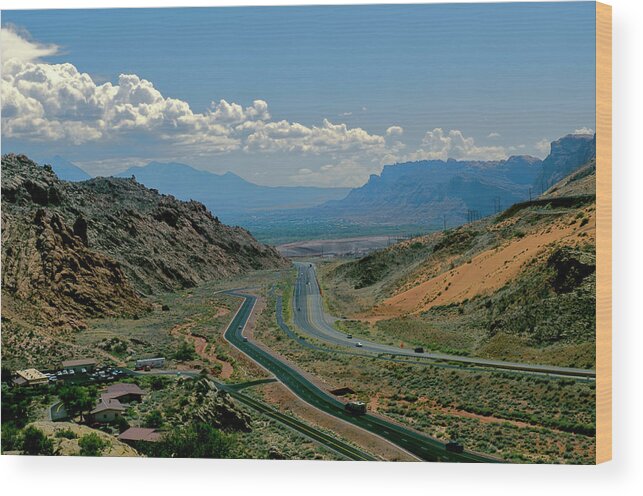 Arches Wood Print featuring the photograph Mountain Highway by Segura Shaw Photography