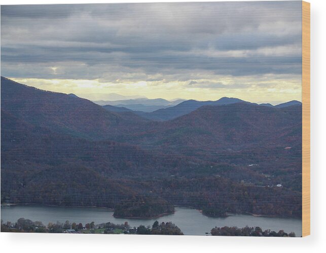 Lake Wood Print featuring the photograph Mountain Lakes by Richie Parks