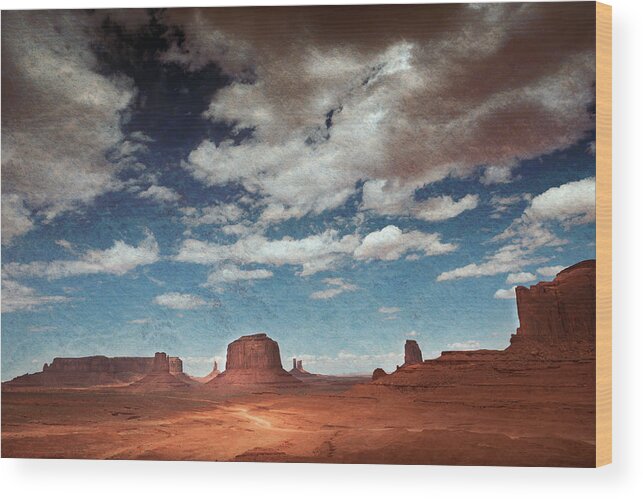Utah Wood Print featuring the photograph Najavo Land by Mark Gomez