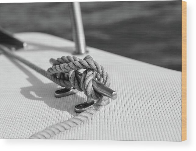 Boating Wood Print featuring the photograph Nautical by Laura Fasulo