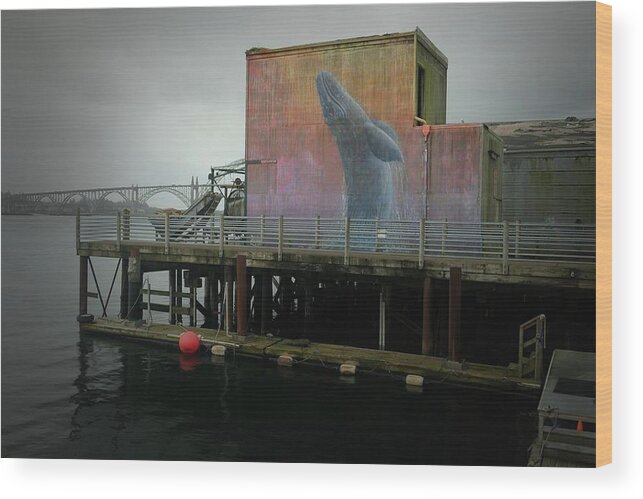 Newport Oregon Wood Print featuring the photograph Newport Whale Dock by John Parulis