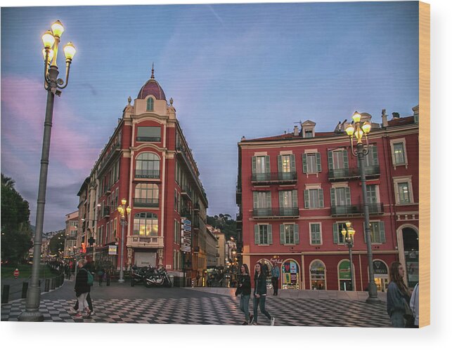 Nice Wood Print featuring the photograph Nice, France 9 by Lisa Chorny