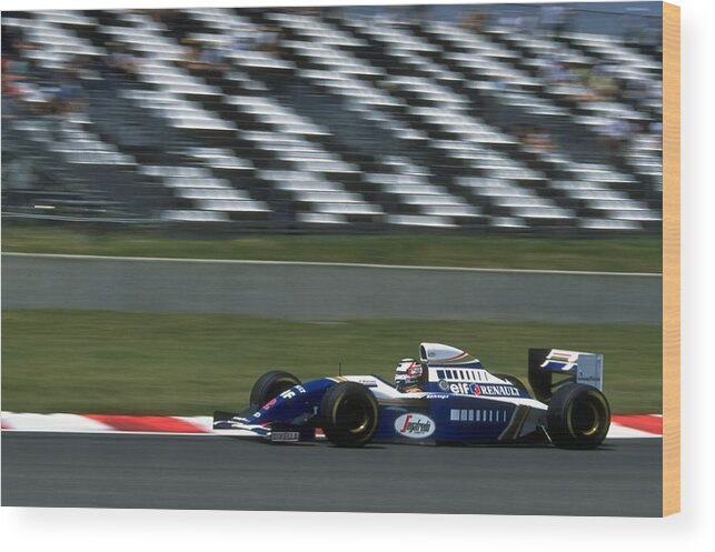 Magny-cours Wood Print featuring the photograph Nigel Mansell by Anton Want