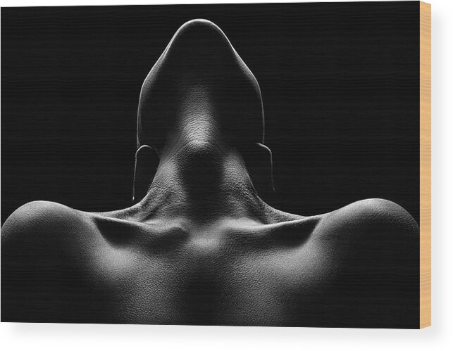 Woman Wood Print featuring the photograph Nude woman bodyscape 63 by Johan Swanepoel