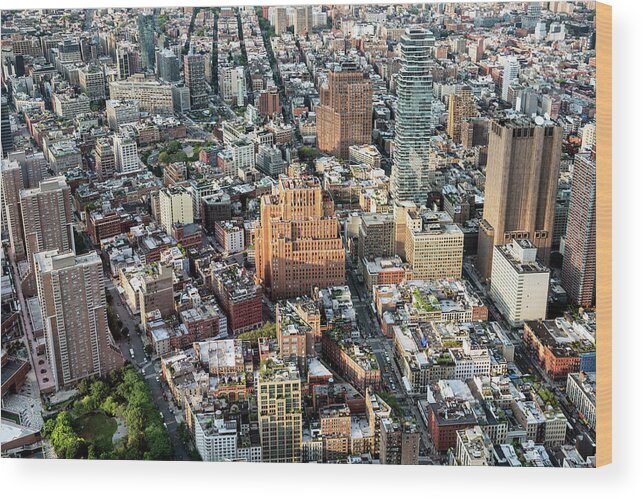 New York Wood Print featuring the photograph NY CITY - Tribeca District by Philippe HUGONNARD