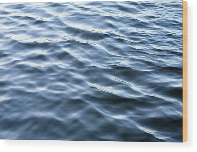 Ocean Wood Print featuring the photograph Ocean Minimalist by Laura Fasulo