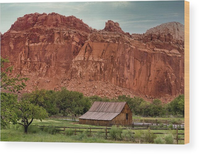 Utah Wood Print featuring the photograph Old Barn in Fruita by Cheryl Strahl