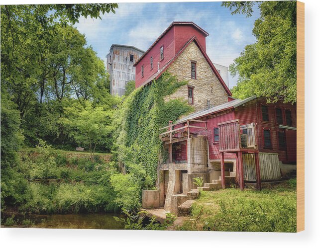 Oxford Wood Print featuring the photograph Old Oxford Mill by James Barber