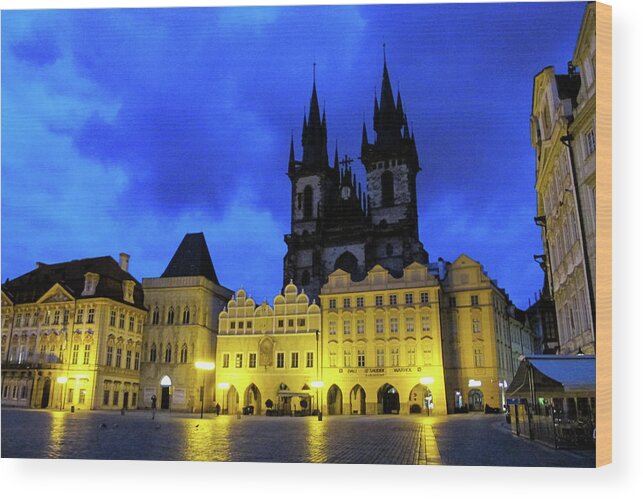Prague Wood Print featuring the photograph Once Upon A Time.. - Old Town Square. Prague, Czech Republic by Earth And Spirit